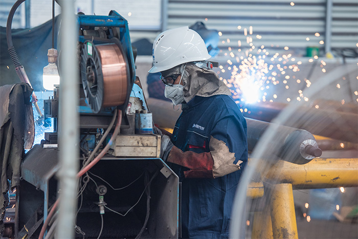 上饶网架焊接车间